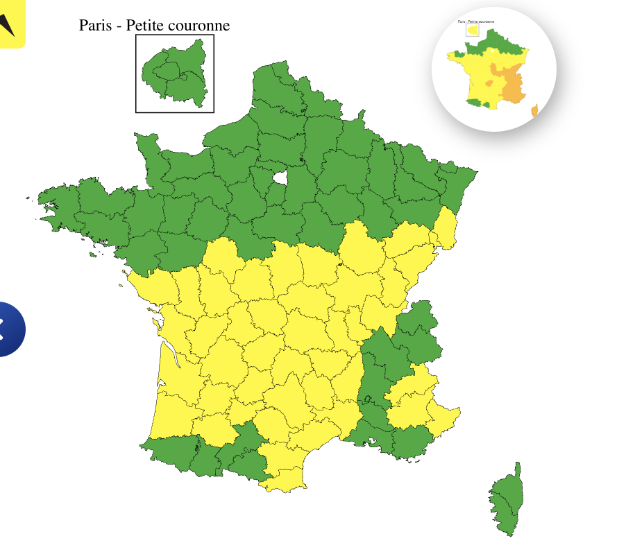 61a7d29d-2257-4d29-8812-3fd69cce840c 44 départements sous vigilance jaune pour orages en France