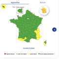 Alerte Orages en France : Onze Départements en Vigilance Jaune