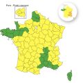 75 départements en vigilance jaune pour orages