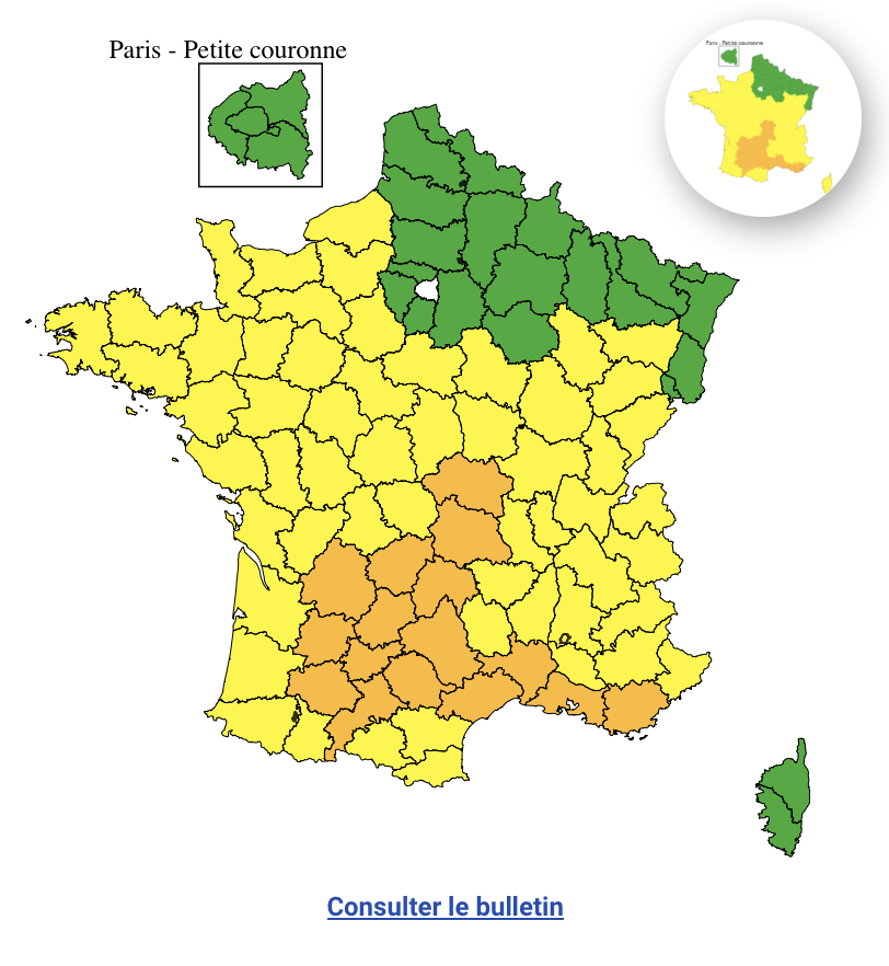 7b98a19f-40ed-46c1-bb4b-fbc4db023d69 Météo: Vigilance Orange Pour 16 Départements