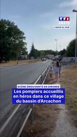 805e0316-0b8d-411d-b3c4-bc4a176e32ad Scène émouvante en Gironde : les pompiers accueillis en héros dans ce village du bassin d’Arcachon