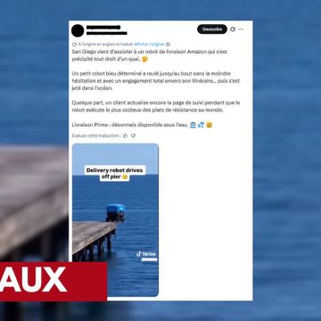 Une vidéo virale de robot de livraison autonome est un faux généré par IA