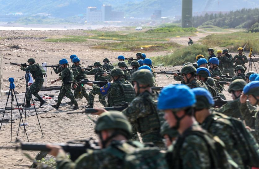 TAIWAN-DEFENCE Entraînement militaire à Kinmen : un climat de tension