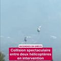 Grèce: collision d’hélicoptères et incendies dévastateurs