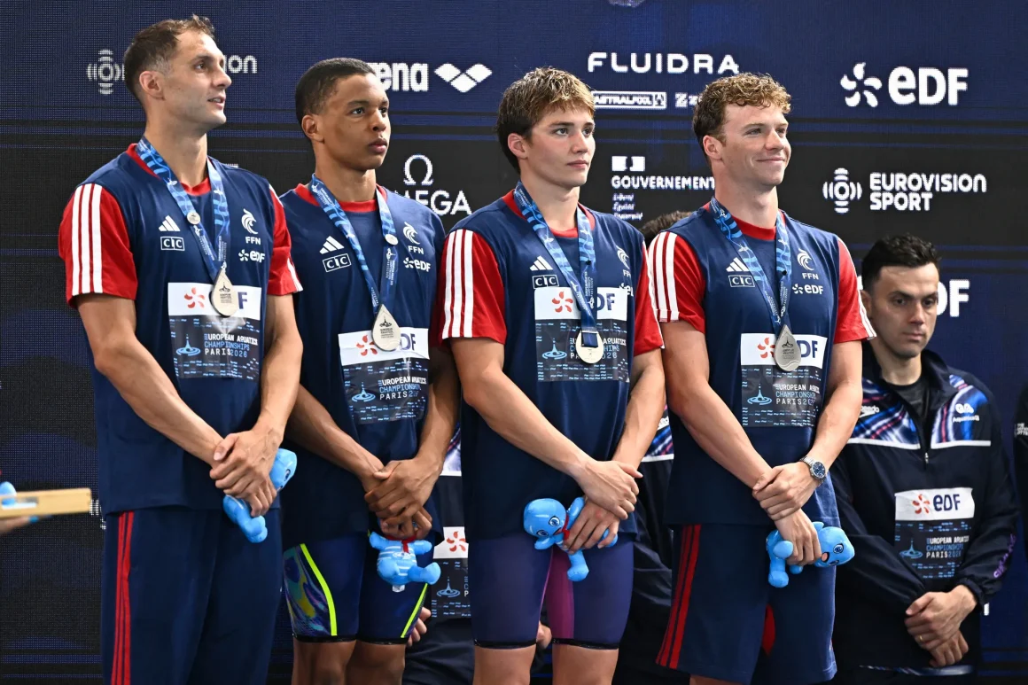 Le relais 4x200m français brille aux Championnats d&rsquo;Europe de natation