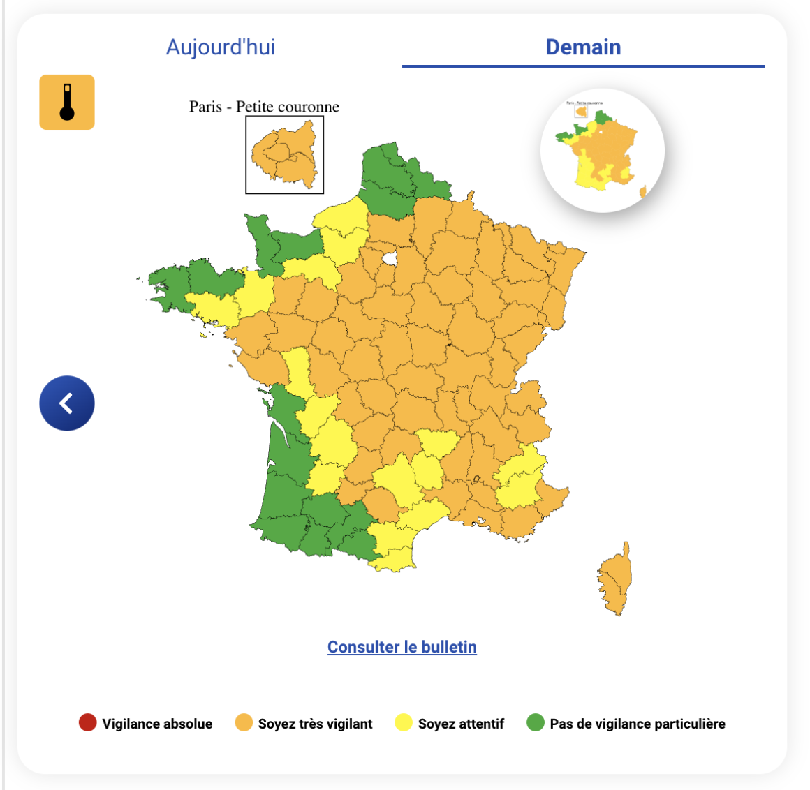 Vigilance Orange Canicule Maintenue dans 64 Départements