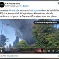 Incendie dans un entrepôt de Louvres : intervention massive des pompiers