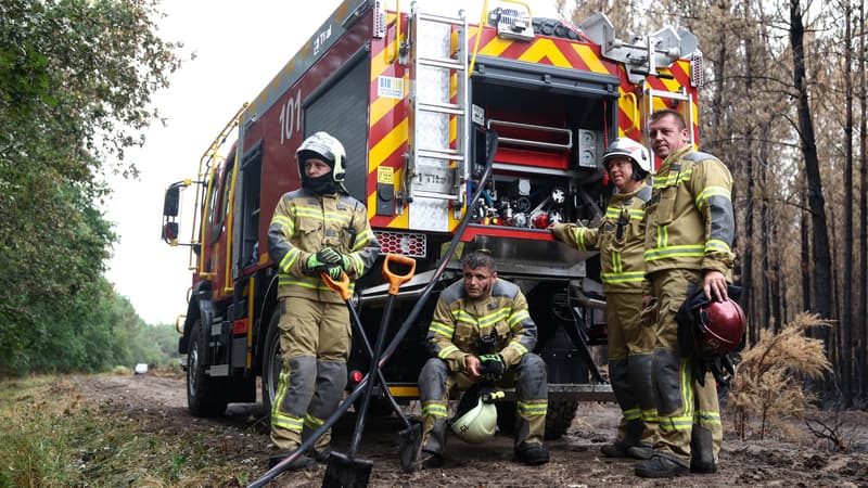 e85b1018-cb30-4476-824f-6a8f51e02e53 Pompiers ukrainiens en soutien contre le feu en Gironde