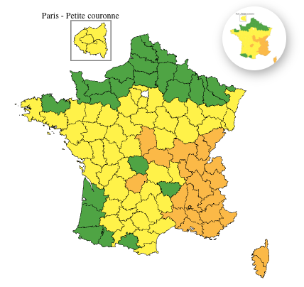 ed5db33a-b457-4408-8484-b246ffaf86e2 Vigilance orange canicule dans 22 départements du sud-est de la France