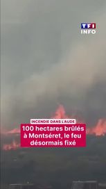 f487e22c-85da-4777-9e0e-5adabb7efc56 Feu de forêt dans l’Aude : situation maîtrisée après l’incendie à Montséret