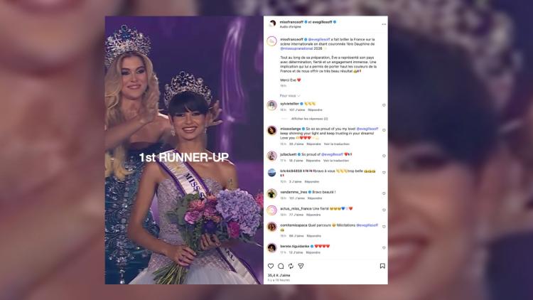 f9e1b58a-9758-4307-8491-f0edcccb65b9 Ève Gilles Sacrée Première Dauphine au Concours Miss Supranational 2026