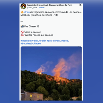 Incendie maîtrisé aux Pennes-Mirabeau après un tir de feux d&rsquo;artifice