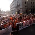 Manifestation à Madrid : soutien à une octogénaire expulsée