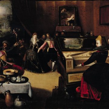The Prodigal Son with the Courtesans or, Interior Scene (oil on canvas) Critique du livre sur le clavecin