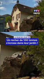 61091b80-3b4b-4a2a-9767-b08df3564f86 Frayeur à Louvie-Soubiron : un rocher gigantesque évite de peu une maison