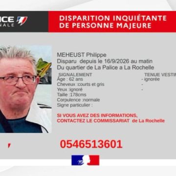 Disparition inquiétante de Philippe Meheust à La Rochelle