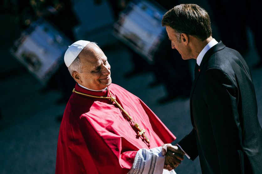 FRANCE-RELIGION-POPE-LEON-XIV-ELYSEE-PARIS Visite du Pape Léon XIV à Paris