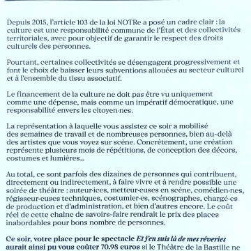 Les défis des subventions publiques dans le spectacle vivant