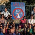 Manifestation contre une ligne à très haute tension en Camargue