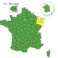 Vigilance jaune pour orages dans cinq départements du nord-est