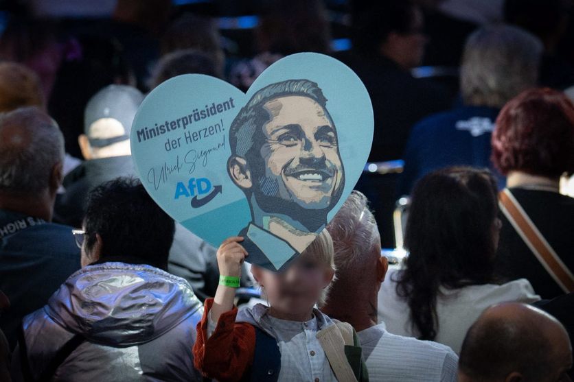 Landtagswahl Sachsen-Anhalt Abschlussveranstaltung der AfD in Magdeburg L’AfD siège au centre en Saxe-Anhalt