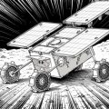 Premier rover sur un satellite martien