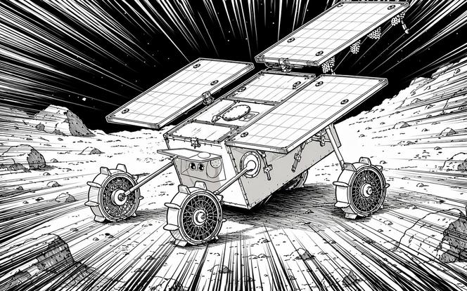 20ce2fab-a6c0-4a8d-a8f9-6ae1396c52b1 Premier rover sur un satellite martien