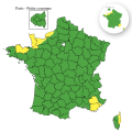 Alertes météorologiques pour plusieurs départements
