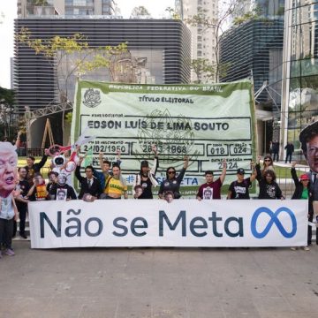 Lula supporters protest against Meta to denounce its 'electoral interference' Accusations Contre Meta Dans la Présidentielle Brésilienne