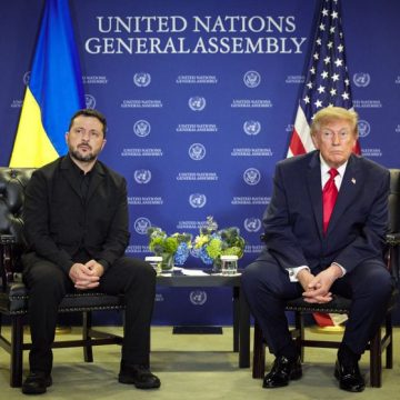 President Wolodymyr Zelensky at the UN General Assembly on 22.09.2026 in New York Tensions Politiques entre les États-Unis et l’Ukraine