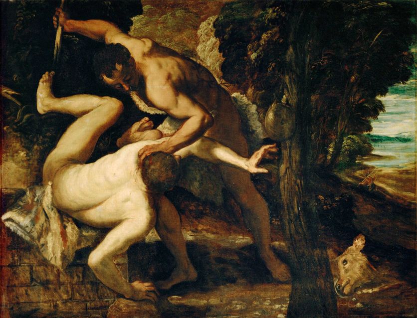 Cain and Abel (painting on canvas) La Bible et la Violence : Un Regard Historique