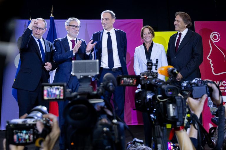 FRANCE-POLITICS-RESULTS-PRIMARY-SOCIALIST-DEMOCRATES-PLACE PUBLIQUE Interview avec Frédéric Dabi sur la victoire de Raphaël Glucksmann à la primaire de gauche