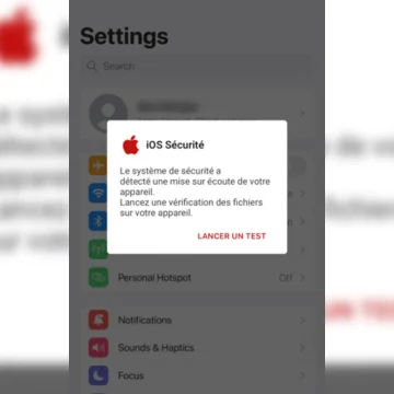Attention aux notifications de sécurité frauduleuses sur iPhone