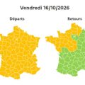 Trafic routier pour les vacances de la Toussaint