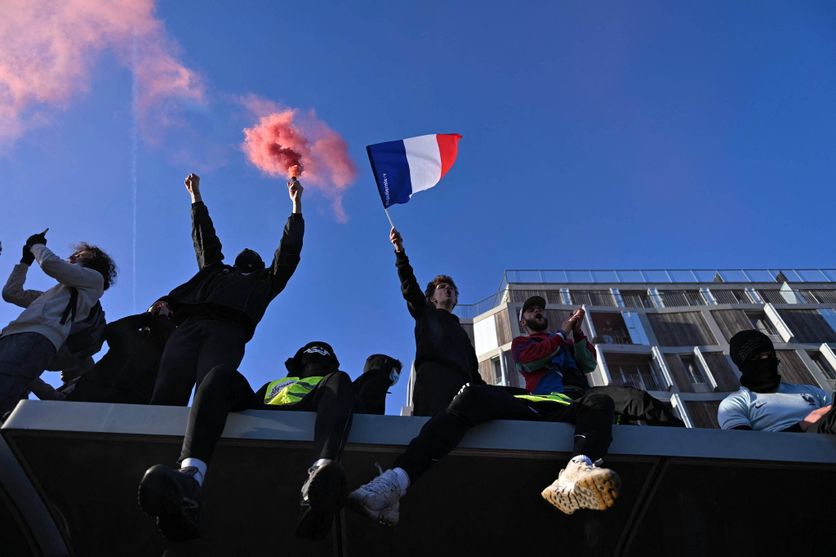 Nationwide protests over the cost of living and public services in France Manifestation à Paris contre la vie chère
