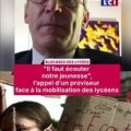 Un proviseur appelle à écouter la jeunesse mobilisée