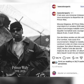 78f4a960-3ca7-4fa3-b4e5-145b1cacb7b6 Le décès du rappeur Prince Waly à l’âge de 34 ans