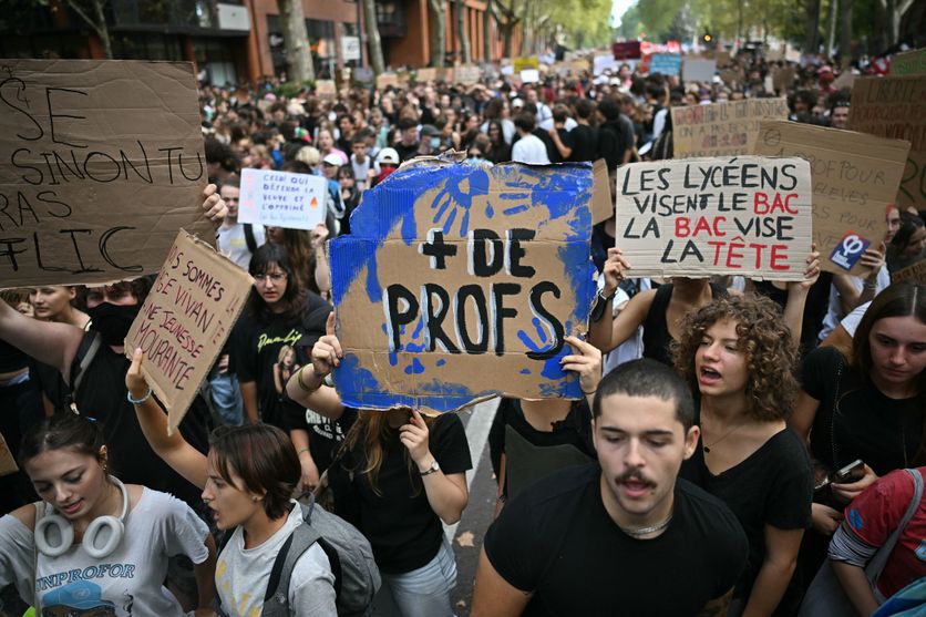 FRANCE-POLITICS-EDUCATION-DEMO-TOULOUSE Mobilisation des Lycéens pour Plus de Moyens