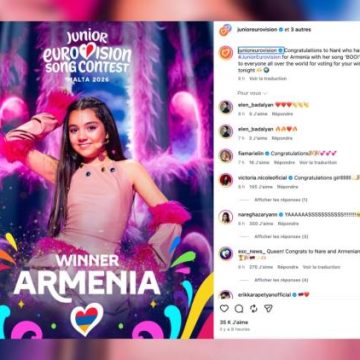 9ddaf4de-88d0-4be5-9fd6-9457414f01c3 L’Arménie Triomphe à l’Eurovision Junior 2026