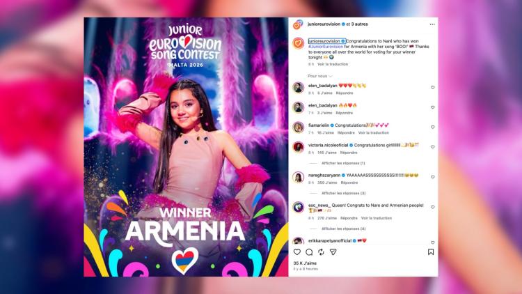 9ddaf4de-88d0-4be5-9fd6-9457414f01c3 L’Arménie Triomphe à l’Eurovision Junior 2026