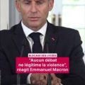 Blocages de lycées : la réaction d&rsquo;Emmanuel Macron sur la violence