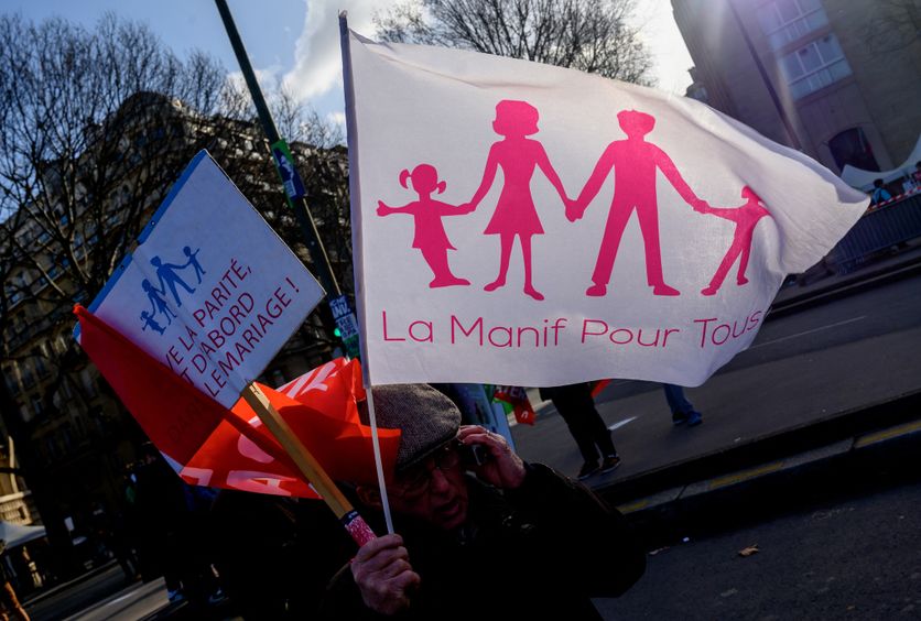 Demonstrators Rally In Paris Against Medically Assisted Procreation Bill Les dynamiques politiques au sein du catholicisme français