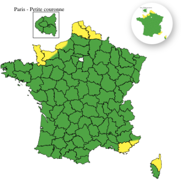 b399b576-a187-496b-97bb-b6186c75bdc3 Vigilance jaune : huit départements en alerte pour orages