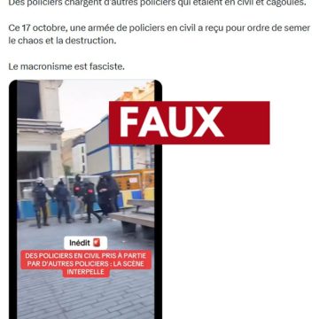 Vérification d&rsquo;une fausse vidéo sur des policiers dans une manifestation