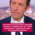 Annonce de l&rsquo;arrivée de 3 000 professeurs remplaçants dans les lycées
